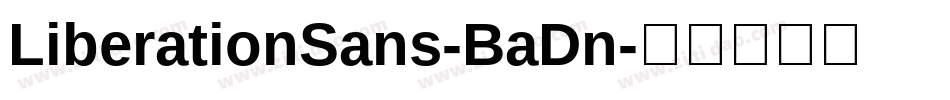 LiberationSans-BaDn字体转换