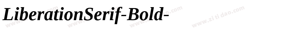 LiberationSerif-Bold字体转换