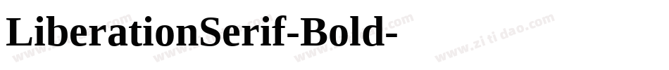 LiberationSerif-Bold字体转换