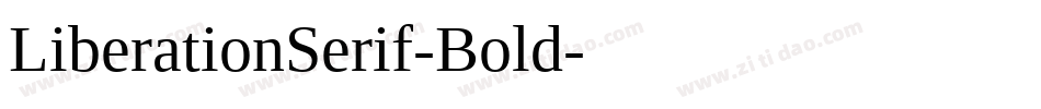 LiberationSerif-Bold字体转换