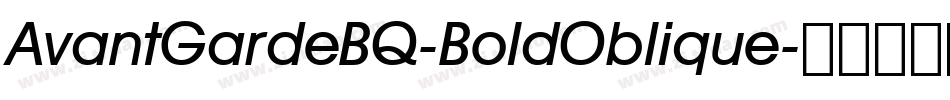 AvantGardeBQ-BoldOblique字体转换