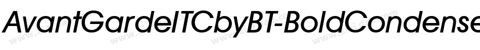 AvantGardeITCbyBT-BoldCondensed字体转换