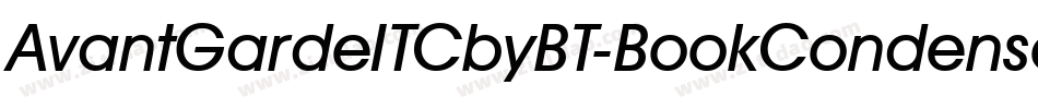 AvantGardeITCbyBT-BookCondensed字体转换