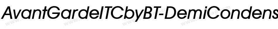 AvantGardeITCbyBT-DemiCondensed字体转换