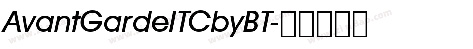 AvantGardeITCbyBT字体转换