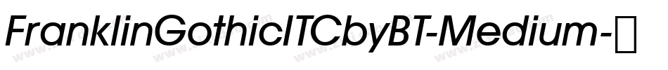 FranklinGothicITCbyBT-Medium字体转换