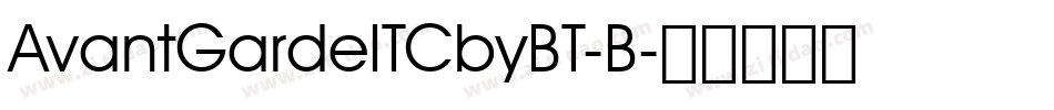 AvantGardeITCbyBT-B字体转换