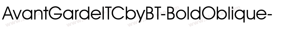 AvantGardeITCbyBT-BoldOblique字体转换