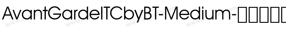 AvantGardeITCbyBT-Medium字体转换