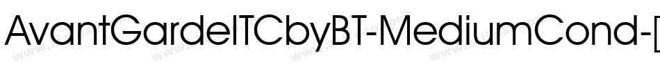 AvantGardeITCbyBT-MediumCond字体转换