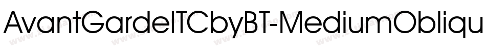 AvantGardeITCbyBT-MediumOblique字体转换