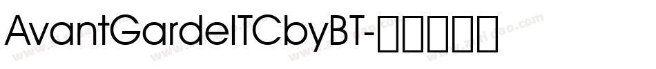AvantGardeITCbyBT字体转换