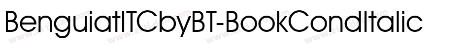 BenguiatITCbyBT-BookCondItalic字体转换
