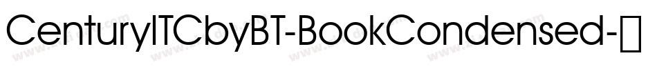 CenturyITCbyBT-BookCondensed字体转换
