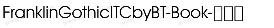 FranklinGothicITCbyBT-Book字体转换