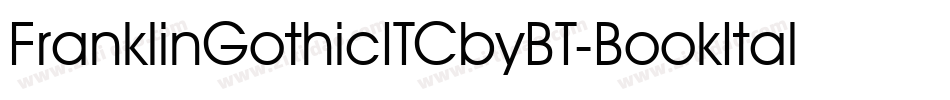 FranklinGothicITCbyBT-BookItal字体转换