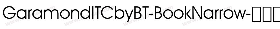 GaramondITCbyBT-BookNarrow字体转换