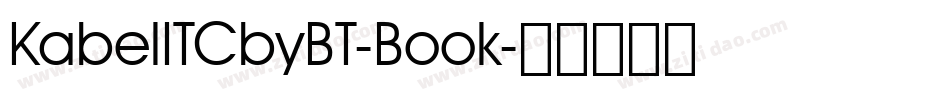 KabelITCbyBT-Book字体转换