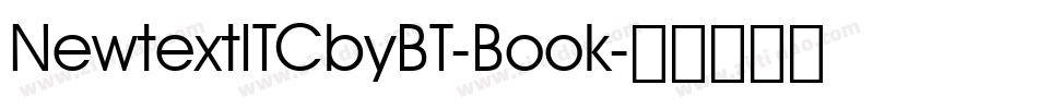 NewtextITCbyBT-Book字体转换