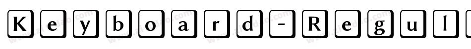 Keyboard-RegularItalic字体转换