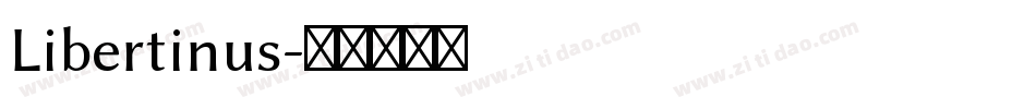Libertinus字体转换