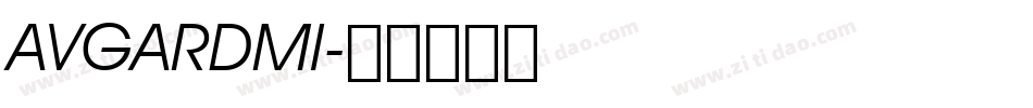 AVGARDMI字体转换