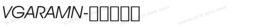 VGARAMN字体转换