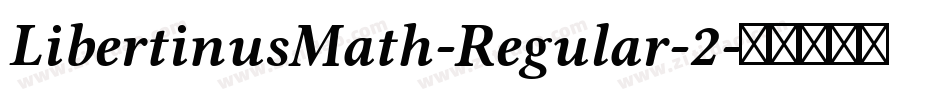 LibertinusMath-Regular-2字体转换