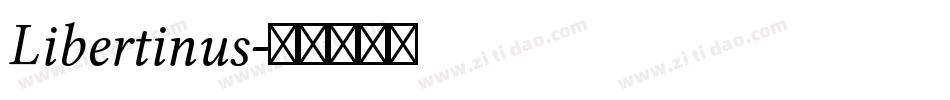 Libertinus字体转换