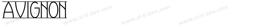 AVIGNON字体转换