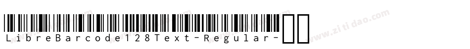 LibreBarcode128Text-Regular字体转换