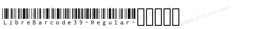 LibreBarcode39-Regular字体转换