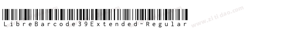 LibreBarcode39Extended-Regular字体转换