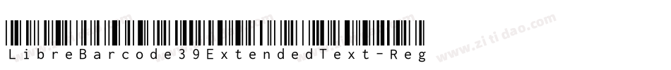 LibreBarcode39ExtendedText-Regular字体转换
