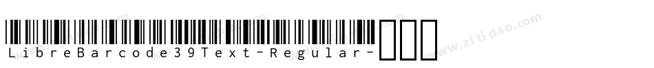 LibreBarcode39Text-Regular字体转换