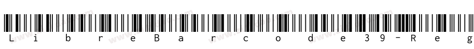 LibreBarcode39-Regular字体转换