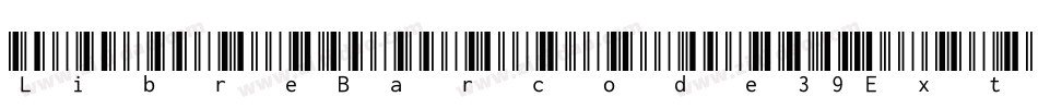 LibreBarcode39ExtendedText-Regular字体转换