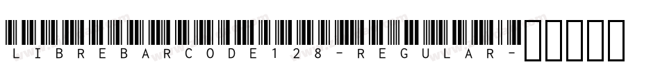 LibreBarcode128-Regular字体转换