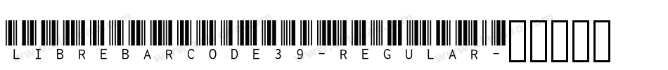 LibreBarcode39-Regular字体转换