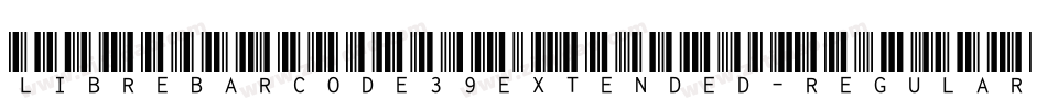 LibreBarcode39Extended-Regular字体转换