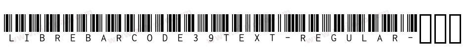 LibreBarcode39Text-Regular字体转换