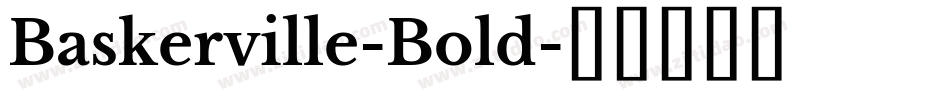 Baskerville-Bold字体转换