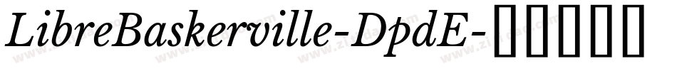 LibreBaskerville-DpdE字体转换
