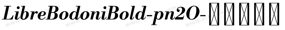 LibreBodoniBold-pn2O字体转换