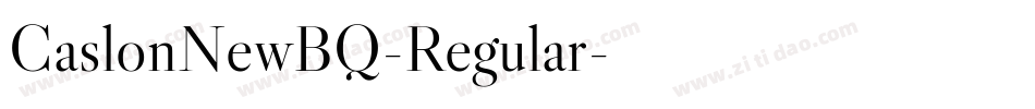 CaslonNewBQ-Regular字体转换