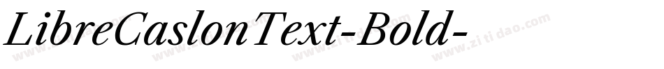 LibreCaslonText-Bold字体转换