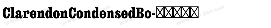 ClarendonCondensedBo字体转换