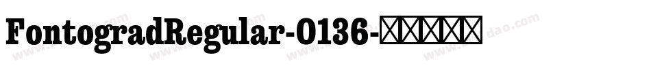 FontogradRegular-O136字体转换