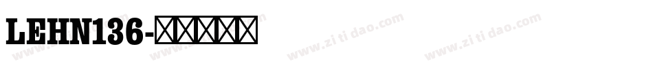 LEHN136字体转换