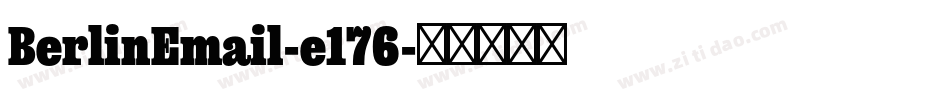 BerlinEmail-e176字体转换